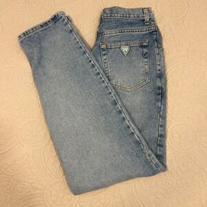 Vintage Guess‎ Jeans Mens 29x34 Light Wash High Rise Straight Leg USA Made BB110